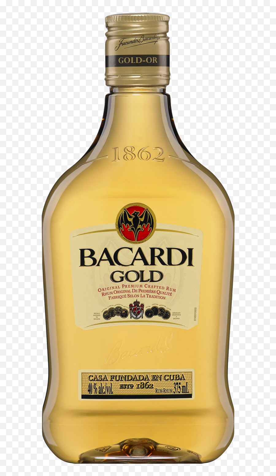 Bacardi Gold Product Page Saqcom - Bacardi Razz Emoji,Bacardi Logo