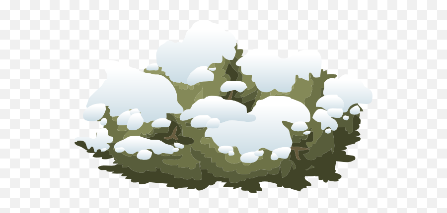 Alpine Landscape Snow Bush Clip Art At Clkercom - Vector Emoji,Snow Drift Png