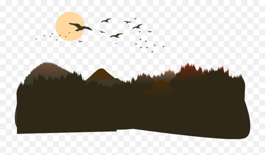 The Mountains Of The Mountain Vector Png Download - 2360 Emoji,Mountains Silhouette Png