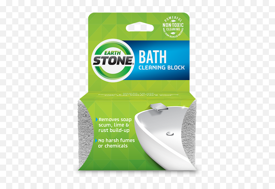 Earthstone Bath Cleaning Block Emoji,Transparent Bathroom