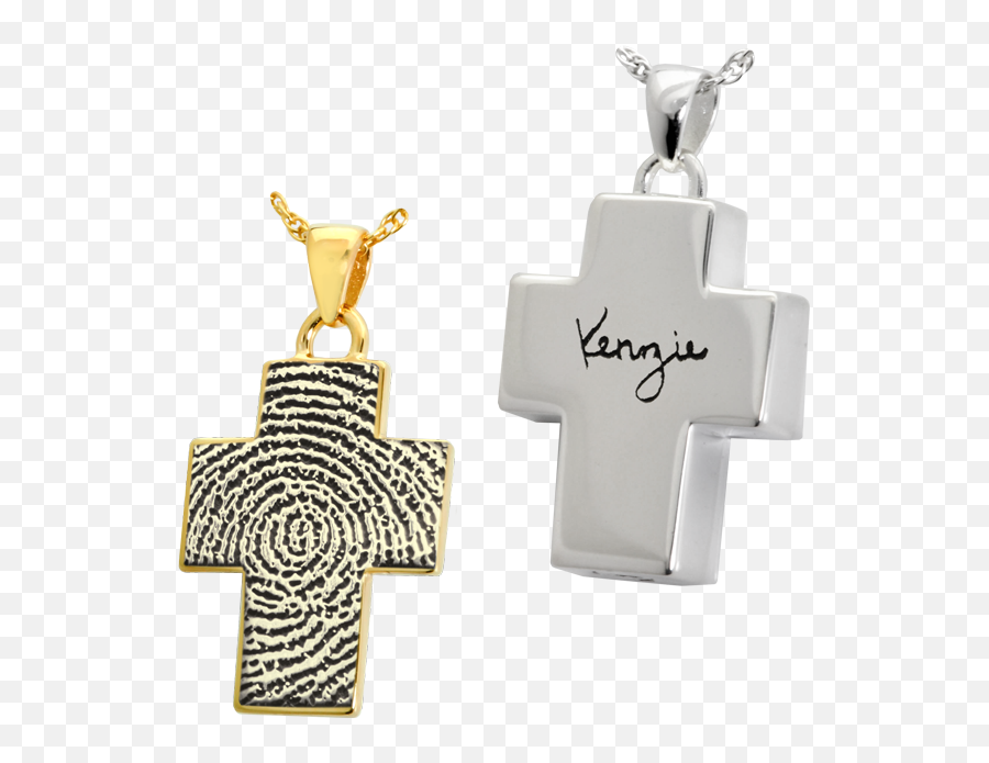 Religious Cremation Jewelry Fingerprint Engraved Pendant Emoji,Cross Necklace Png