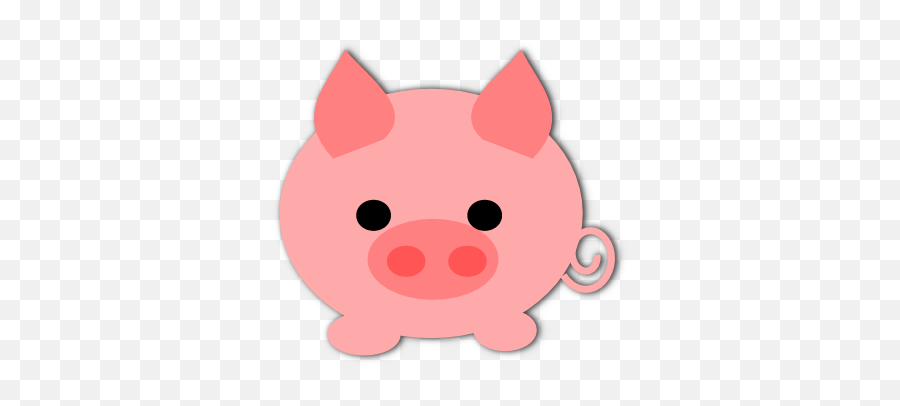Cute Pig Clipart - Synkee Pigs Pig C 1172806 Png Cute A Pig Clipart Emoji,Pig Clipart