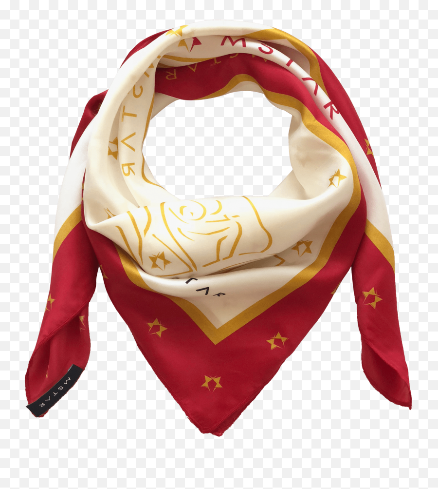 Hail The Goddess Red And Gold Woman - Silk Scarf Clipart Emoji,Scarf Clipart