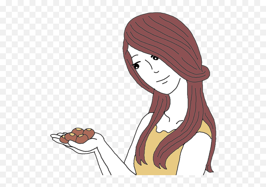 Transparent Nuts Clipart - Girl Eating Nuts Clipart Png Emoji,Nuts Clipart