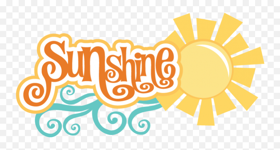 Sunshine Svg Scrapbook Title Sun Svg File Summer Svg Files Emoji,Cute Sunshine Clipart