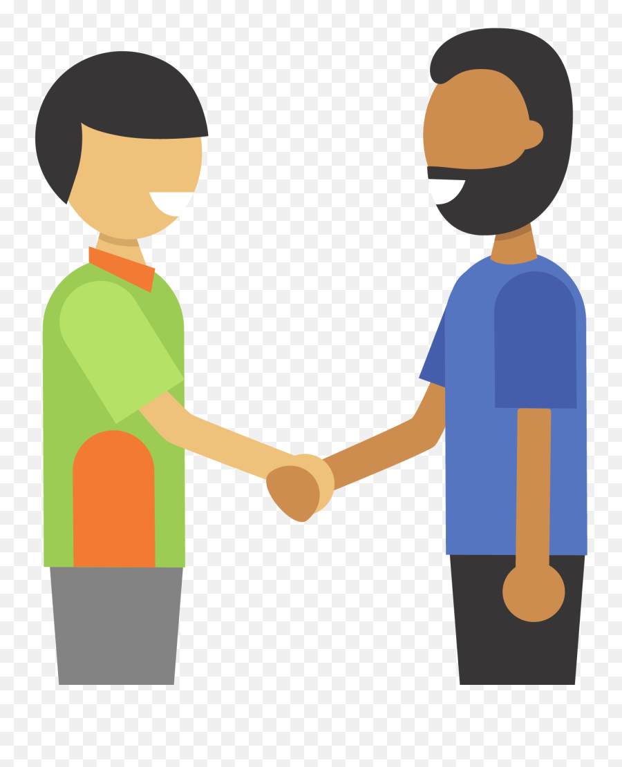 Holding Hands Clipart - Two People Shaking Hands Clip Art Emoji,Holding Hands Clipart