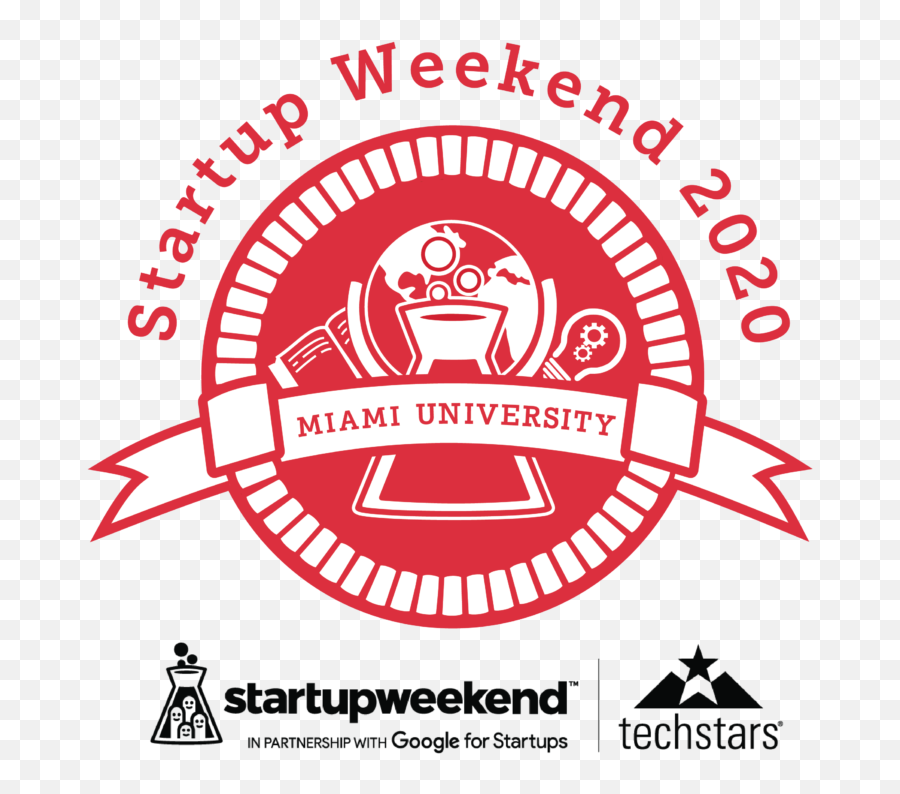 Startup Weekend Miami - Metal Wall Clock Large Emoji,Miami University Logo