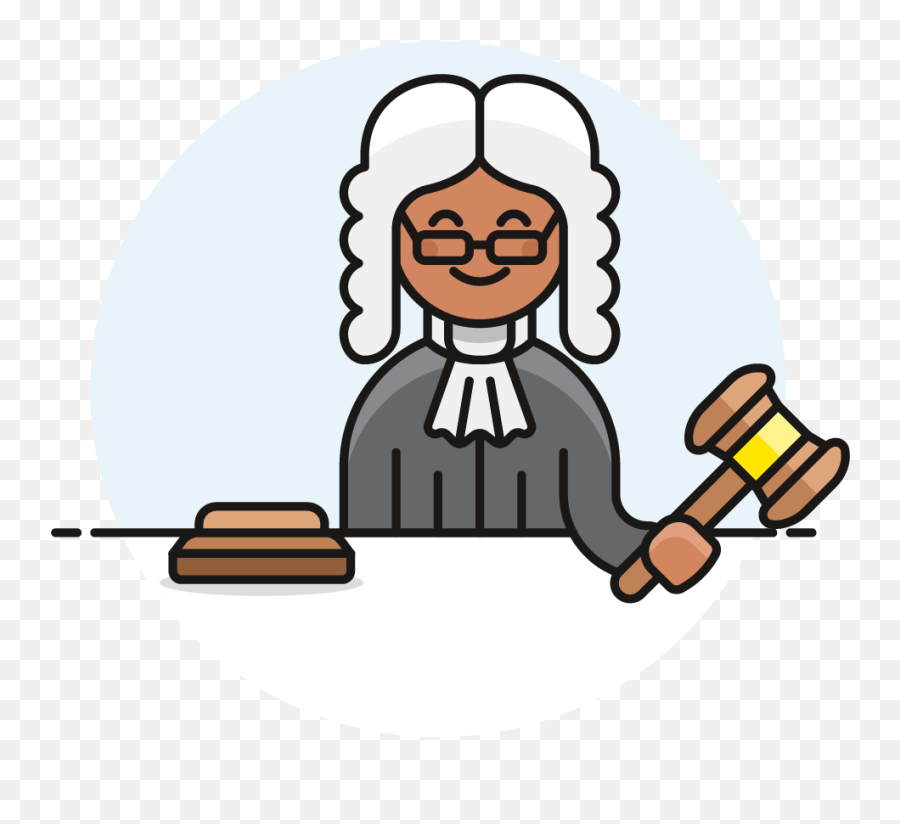 Picture - Transparent Judge Clip Art Emoji,Judge Clipart