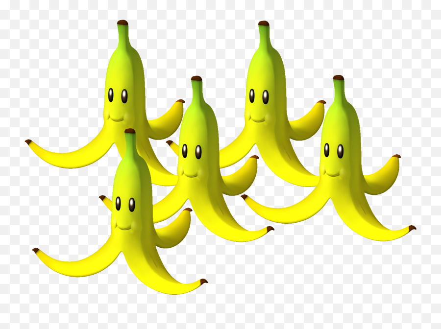 Download Hd Banana Clipart Birthday - Mario Kart Banana Mario Kart Banana Png Emoji,Banana Clipart