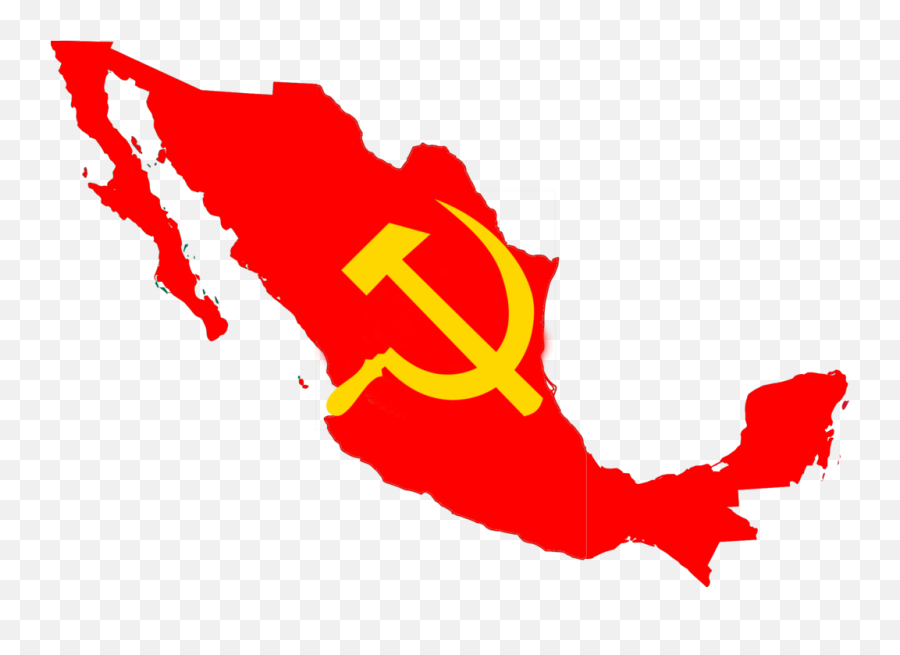 Flag Map Of The Mexican Soviet Socialist Republic By - Mexico Flag 1934 1968 Emoji,Mexico Flag Png