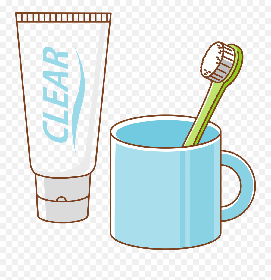 Toothbrush Toothpaste Clipart - Toothbrush And Toothpaste Clipart Png Emoji,Toothbrush Clipart