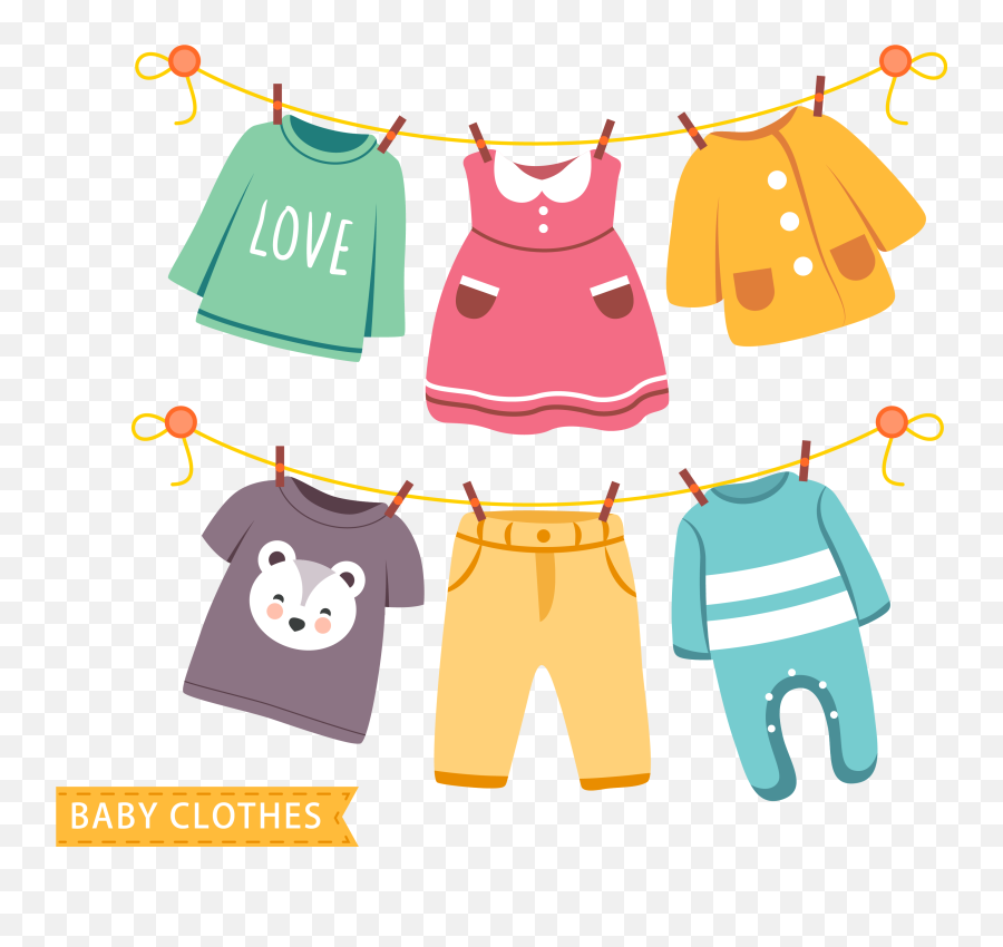 Childrens Clothing Png Free Childrens - Clothes For Kids Png Emoji,Clothes Clipart