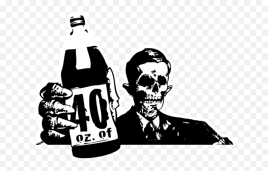 40oz Png - Beer Clipart 40oz 40 Oz Beer Stencil 2899973 40oz Beer Drawing Emoji,Beer Bottle Clipart Black And White