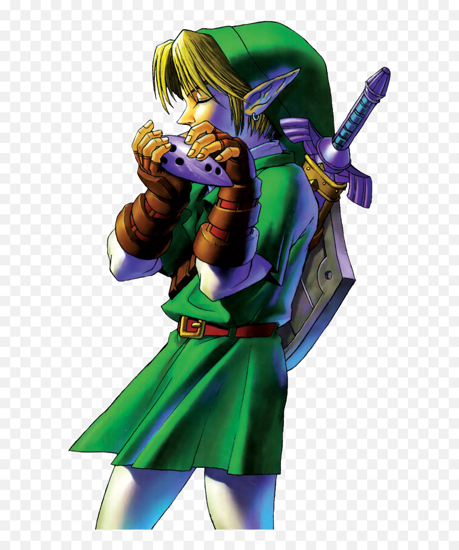 Link Zelda Ocarina Of Time Hd Png Download - Full Size Legend Of Zelda Ocarina Emoji,Zelda Transparent