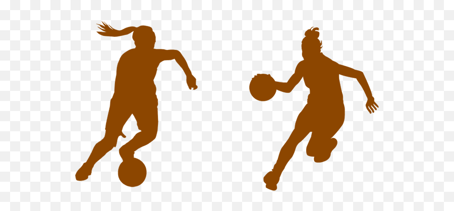 Girl Basketball Silhouette Png - Silhouette Transparent Background Sports Clipart Emoji,Basketball Silhouette Png