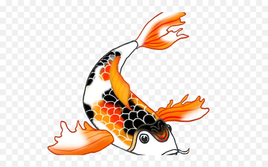 Koi Fish Clipart Draw In Color - Clip Art Koi Fish Png Transparent Koi Fish Clipart Emoji,Fish Fry Clipart