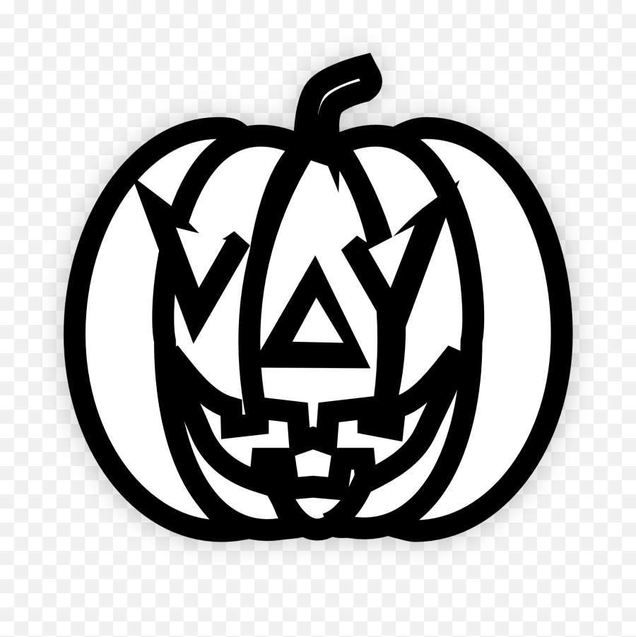 Picture - Clip Art Emoji,Pumpkin Clipart Black And White