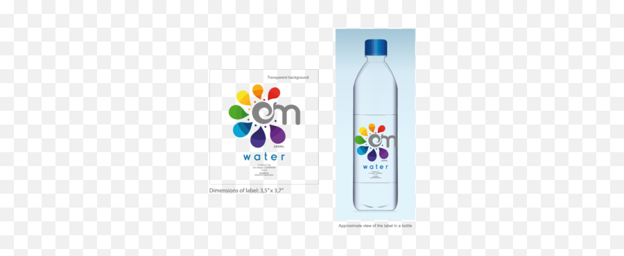 Water Bottle Label For Holistic - Colorful Water Label Emoji,Bottle Water Logos