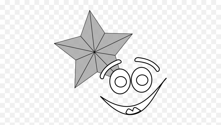 Smiling Star Outline Png Svg Clip Art - Dot Emoji,Star Outline Png