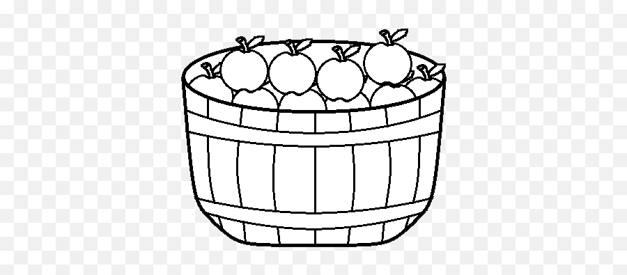 Graphics By Ruth - Apples Apples In A Basket Clipart Black And White Emoji,Apple Clipart Black And White