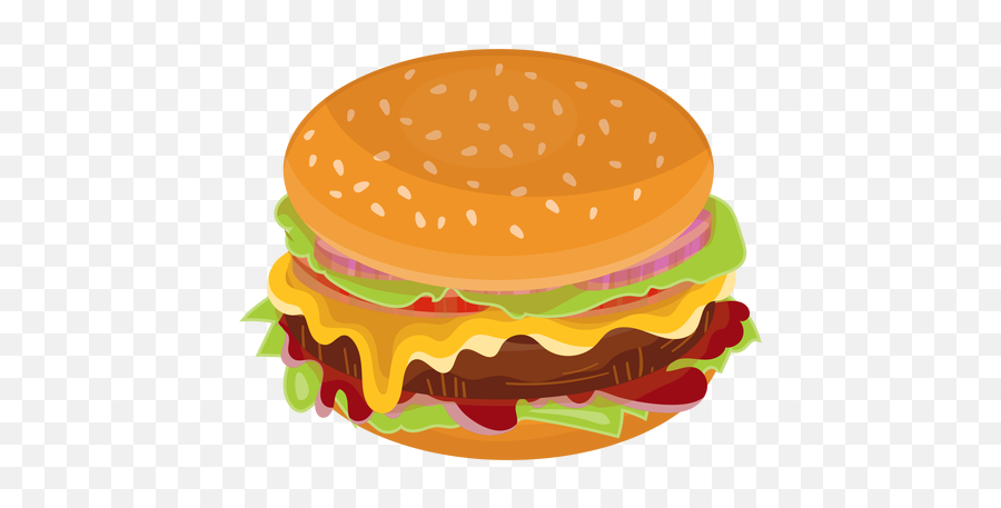Cheeseburger Flat Icon Emoji,Cheeseburger Transparent