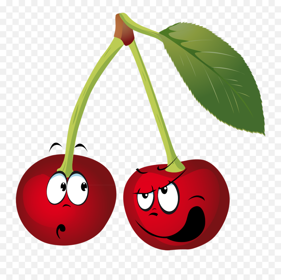 Picture - Cartoon Cherry Clipart Emoji,Cherry Clipart