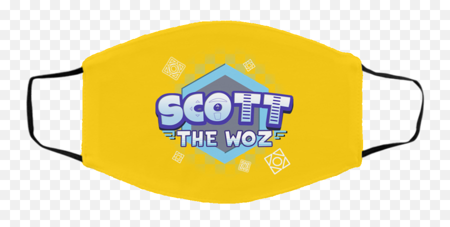 Scott The Woz Logo Face Mask - Bottle Emoji,Logo Face