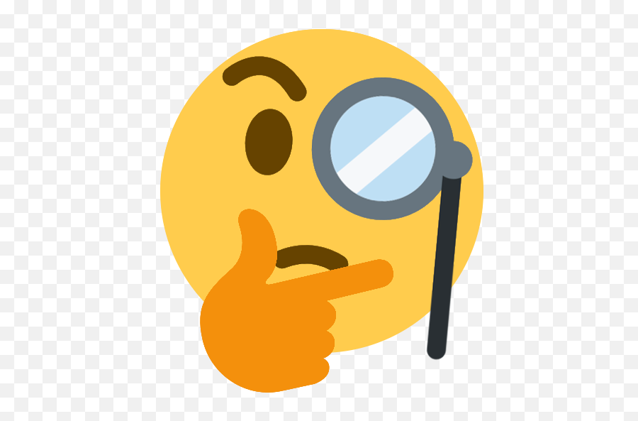 Thinking Emoji Sticker Thought Discord - Thinking Emoji Png,Thinking Emoji Png