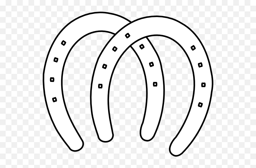 Double Horeshoes Clip Art At Clkercom - Vector Clip Art Emoji,Horse Shoe Clipart