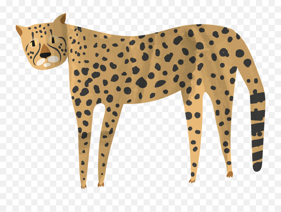 Cheetah Clipart - Animal Figure Emoji,Cheetah Clipart