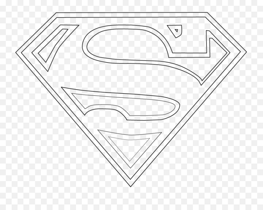 Black And White Superman Logo Png Image Png Arts - White Superman Logo Png Emoji,Superman Logo