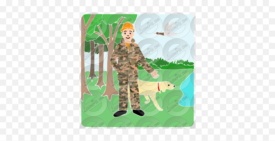 Hunter Stencil For Classroom Therapy Use - Great Hunter Rhodesian Brushstroke Emoji,Hunting Clipart