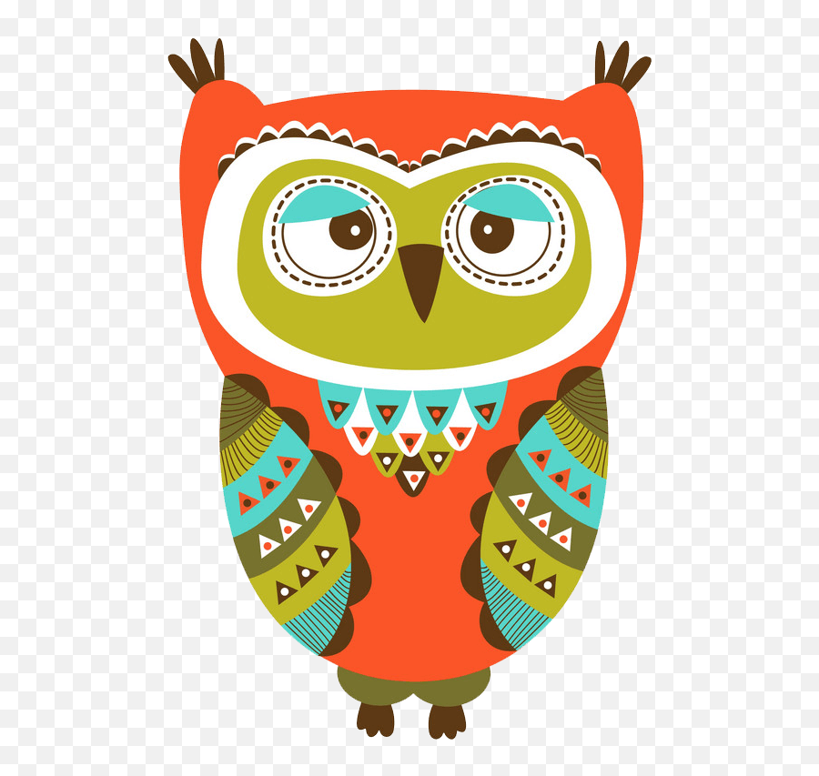 Colorful Owl Clipart Transparent - Clipart World Colorful Owl Clipart Emoji,Owl Clipart