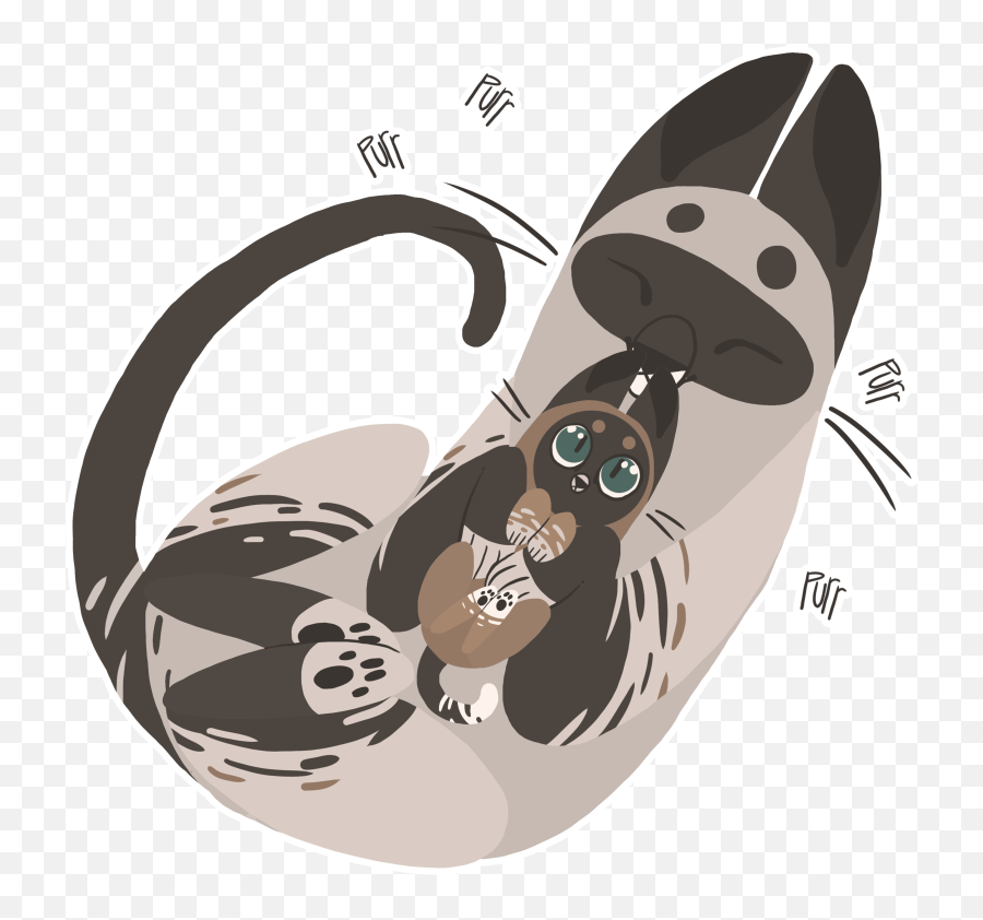 Download Hd Sea Otter Clipart Tribal - Clip Art Transparent Fictional Character Emoji,Otter Clipart