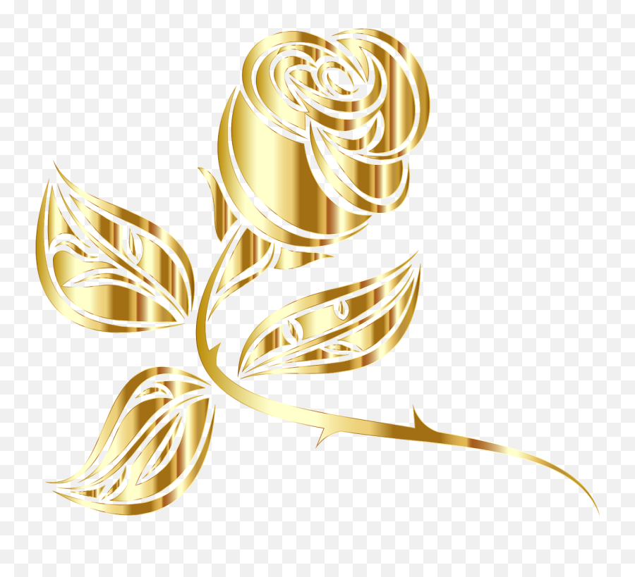Rose Flower Floral Thorns Plant Png Picpng - Golden Flower Clipart Png Emoji,Thorns Png