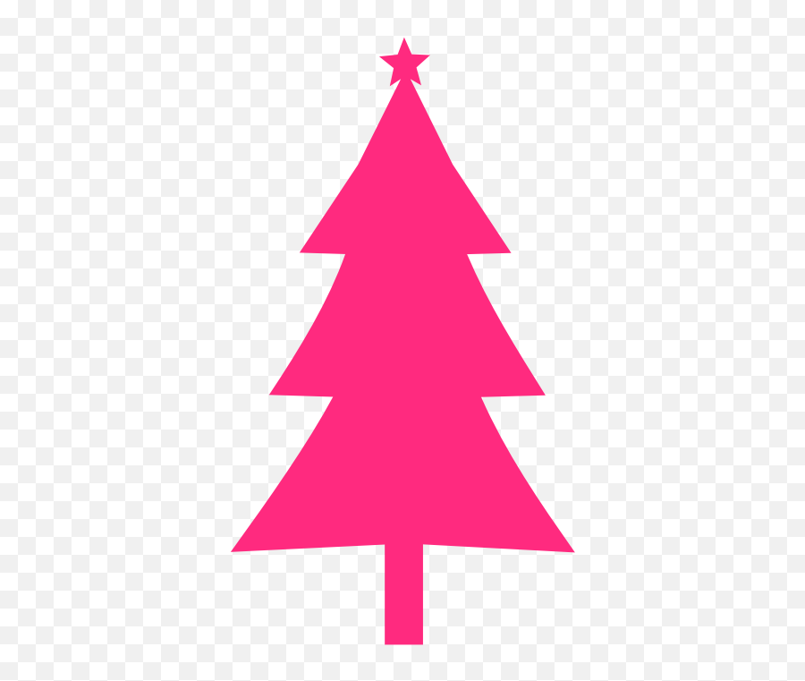 Openclipart - Clipping Culture Pink Christmas Tree Outline Emoji,Christmas Tree Outline Clipart