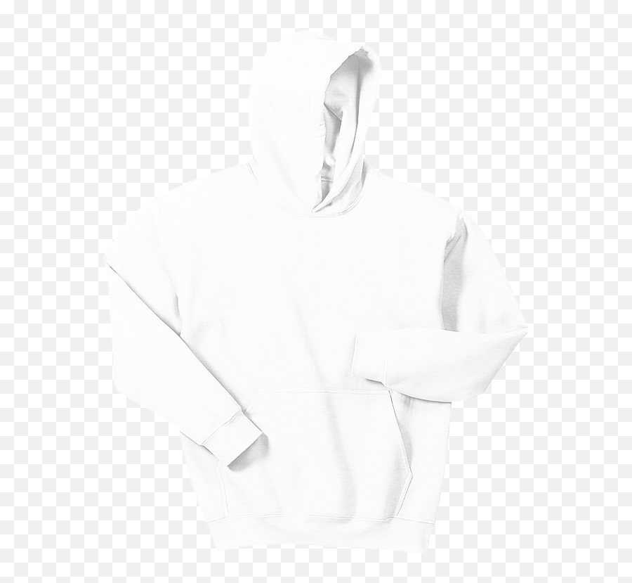 Gildan Hoodie White Png Clipart - Hooded Emoji,White Hoodie Png