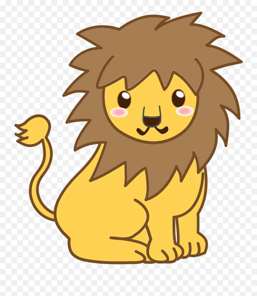 Lion Animal Clipart Free Download Transparent Png Creazilla Emoji,Animal Clipart