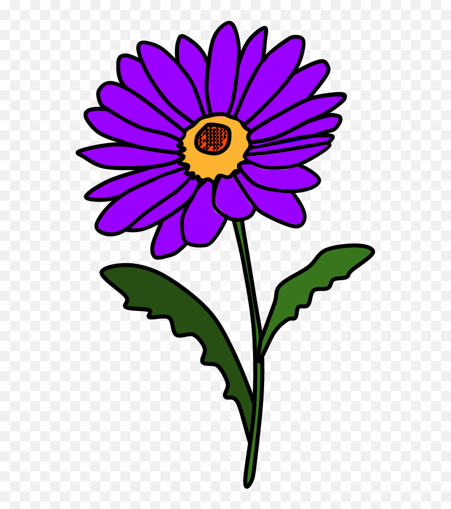 Daisy Petals Purple Clipart - Purple Daisy Clipart Emoji,Daisy Clipart