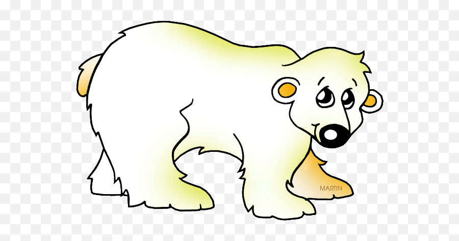 Phillip Martin Polar Bear - Martin Clipart Polar Bear Emoji,Polar Bear Clipart