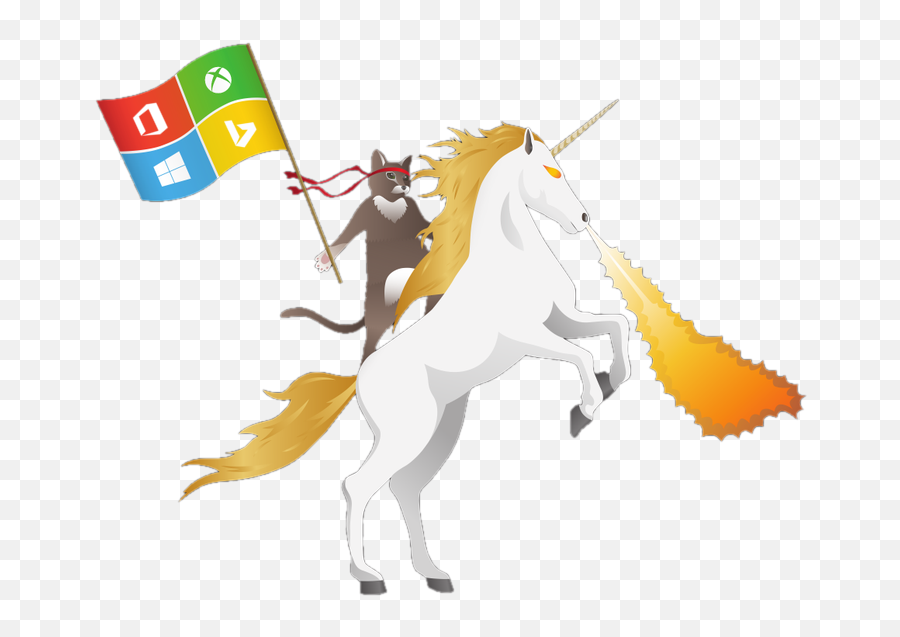 Free Download Ninjacat Unicorn With Hololens And Transparent - Microsoft Ninja Cat Gif Emoji,Unicorn Transparent Background
