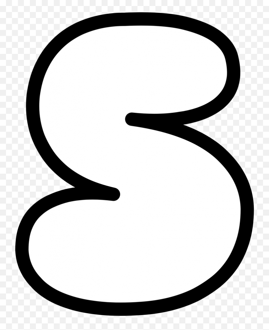 Bubble Letters S - Draw An S In Bubble Letters Emoji,S&w Logo