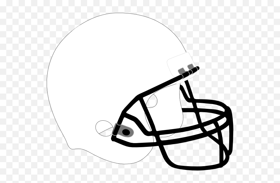 Football Helmet White Black Clipart Panda - Free Clipart Football Helmet Emoji,Football Helmet Clipart