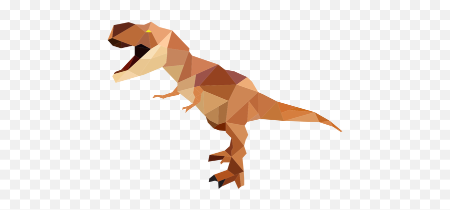 Polygonal T - Rex Dinosaur Colored Transparent Png U0026 Svg Vector Emoji,T-rex Png