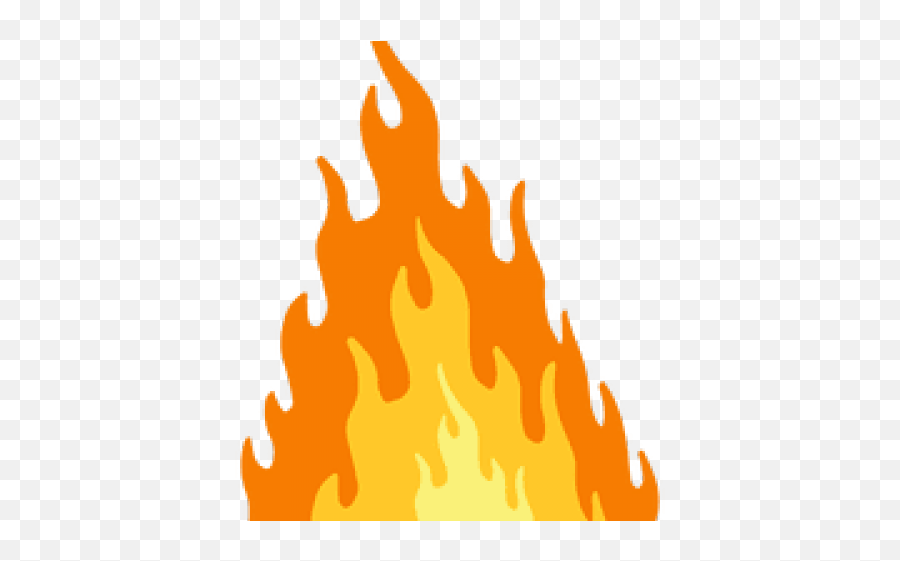 Flames Clipart Single - Flame Png Download Full Size Vertical Emoji,Flame Png