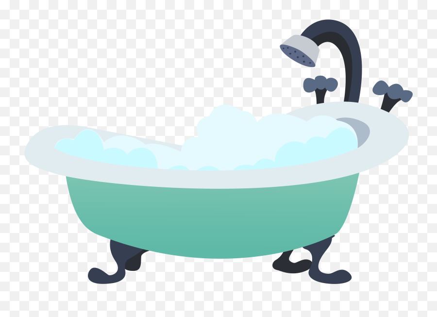 Cartoon Bathtub Transparent Background - Bathtub Cartoon Transparent Background Emoji,Bathtub Clipart