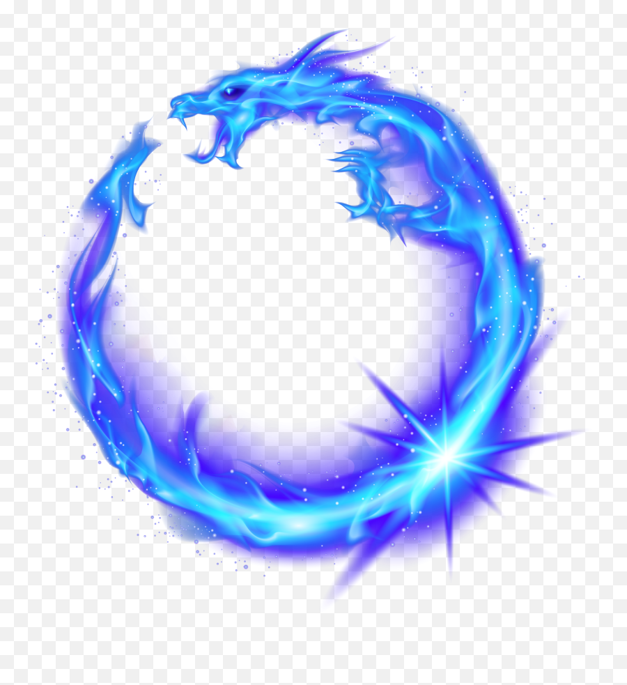 Fire Graphic Png - Dragon Circle Flame Fire Combustion Blue Blue Fire Circle Png Emoji,Fire Png Transparent