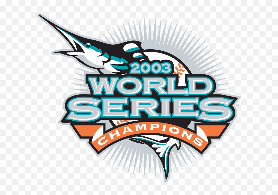 Florida Marlins Champion Logo - Florida Marlins World Series Logo Emoji,Miami Marlins Logo