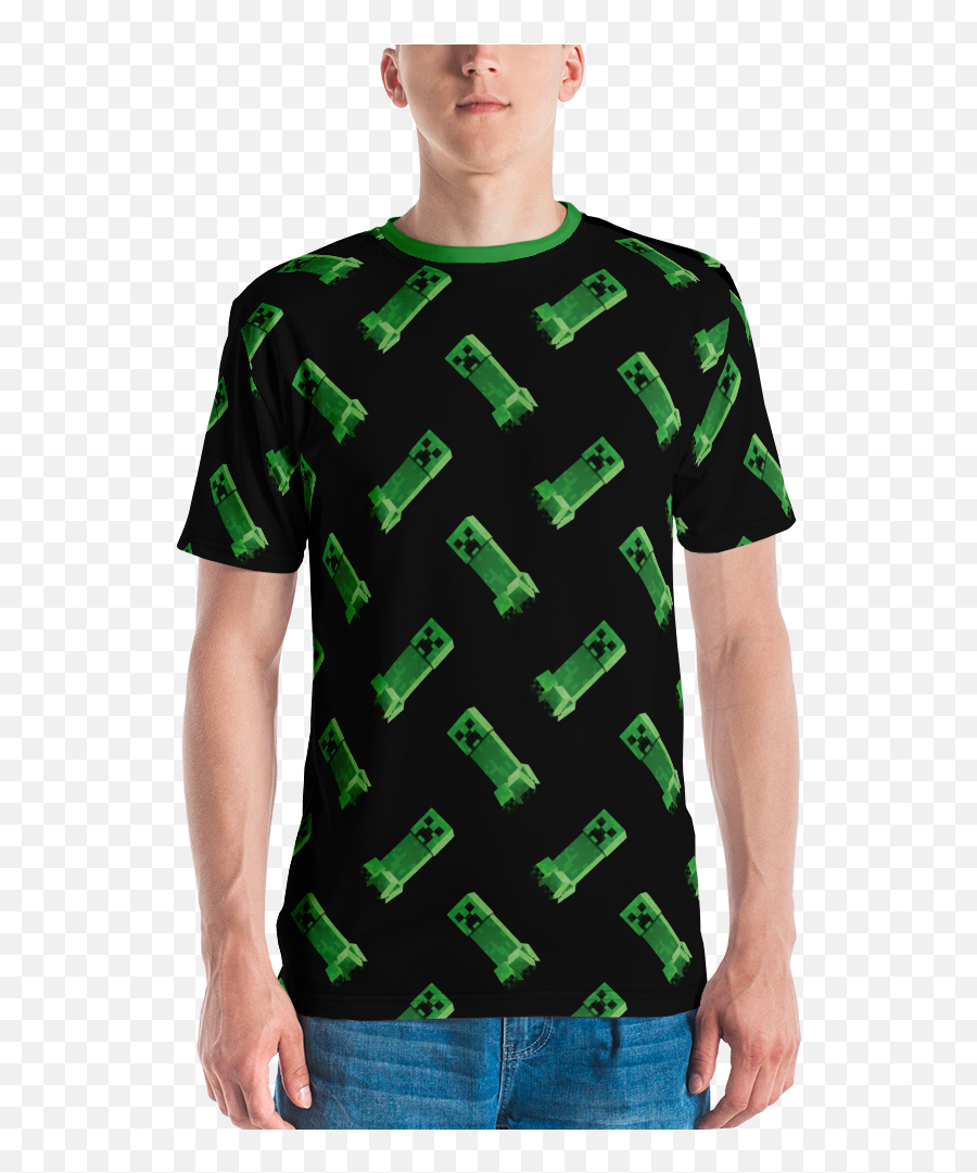 Minecraft Creeper Unisex Short Sleeve T - Major T Shirt Emoji,Minecraft Creeper Png