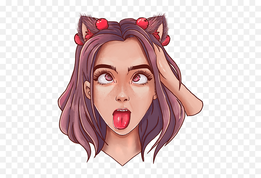 Logos Illustrations And Branding - Fictional Character Emoji,Ahegao Face Png